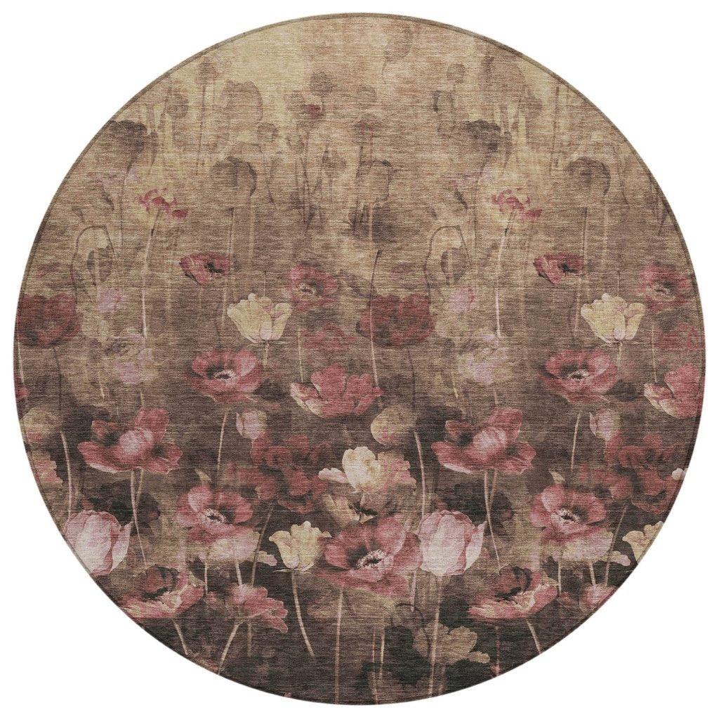 LOOMLAN Rugs Aurora Taupe Washable Indoor-Outdoor Rug
