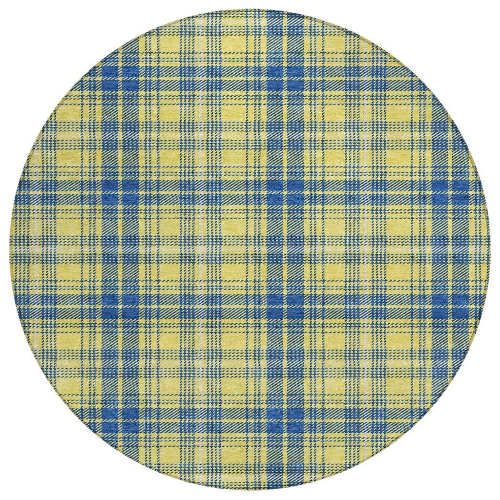 LOOMLAN Rugs Aurora Yellow Washable Indoor-Outdoor Rug
