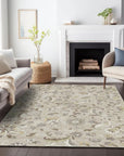 LOOMLAN Rugs Aveline Brown Washable Indoor-Outdoor Rug