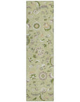 LOOMLAN Rugs Aveline Green Washable Indoor-Outdoor Rug