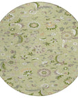LOOMLAN Rugs Aveline Green Washable Indoor-Outdoor Rug
