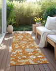 LOOMLAN Rugs Aveline Orange Washable Indoor-Outdoor Rug