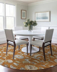 LOOMLAN Rugs Aveline Orange Washable Indoor-Outdoor Rug