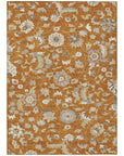 LOOMLAN Rugs Aveline Orange Washable Indoor-Outdoor Rug