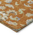LOOMLAN Rugs Aveline Orange Washable Indoor-Outdoor Rug