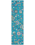LOOMLAN Rugs Aveline Teal Washable Indoor-Outdoor Rug