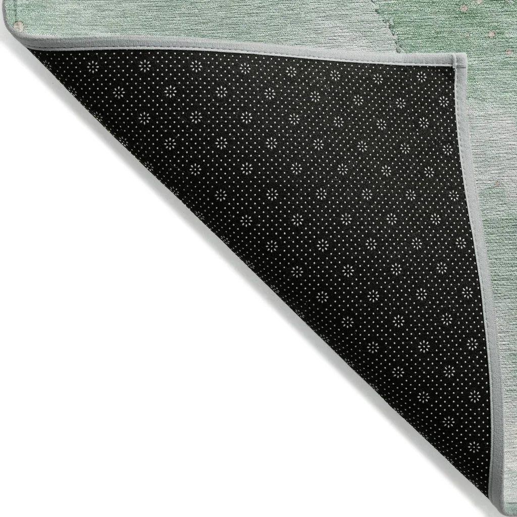 LOOMLAN Rugs Avelora Green Washable Indoor-Outdoor Rug