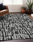 LOOMLAN Rugs Ayani Black Washable Indoor-Outdoor Rug