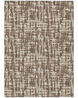 LOOMLAN Rugs Ayani Brown Washable Indoor-Outdoor Rug