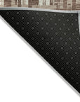 LOOMLAN Rugs Ayani Brown Washable Indoor-Outdoor Rug