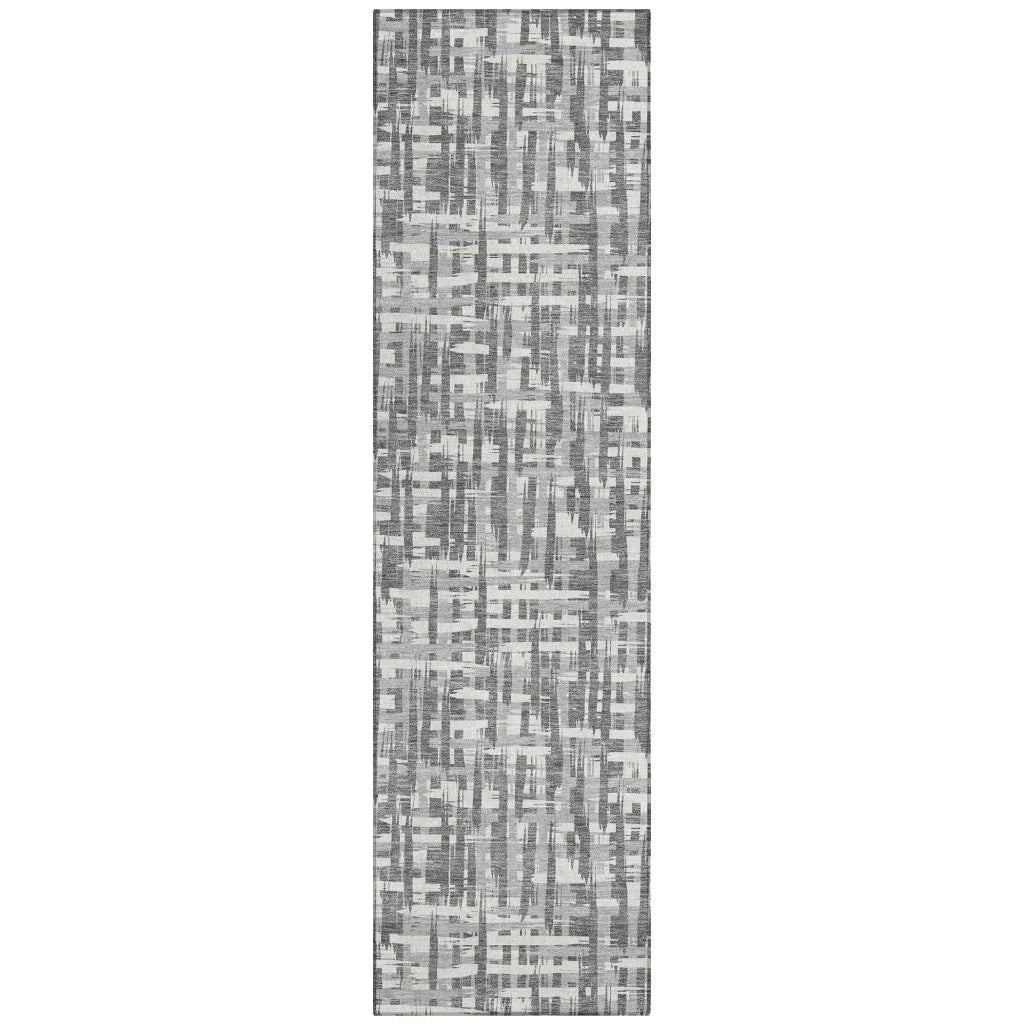LOOMLAN Rugs Ayani Gray Washable Indoor-Outdoor Rug