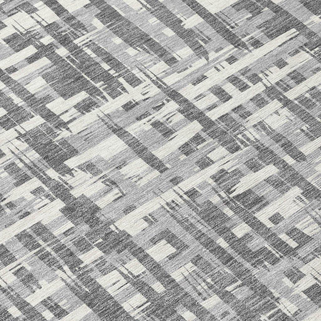 LOOMLAN Rugs Ayani Gray Washable Indoor-Outdoor Rug