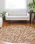 LOOMLAN Rugs Ayani Orange Washable Indoor-Outdoor Rug
