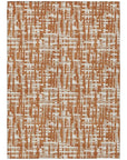 LOOMLAN Rugs Ayani Orange Washable Indoor-Outdoor Rug
