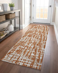 LOOMLAN Rugs Ayani Orange Washable Indoor-Outdoor Rug