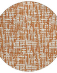 LOOMLAN Rugs Ayani Orange Washable Indoor-Outdoor Rug