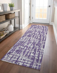 LOOMLAN Rugs Ayani Purple Washable Indoor-Outdoor Rug