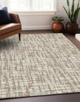 LOOMLAN Rugs Ayani Tan Washable Indoor-Outdoor Rug