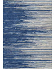 LOOMLAN Rugs Ayra Blue Washable Indoor-Outdoor Rug