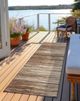 LOOMLAN Rugs Ayra Brown Washable Indoor-Outdoor Rug