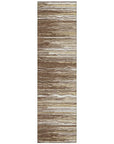 LOOMLAN Rugs Ayra Brown Washable Indoor-Outdoor Rug