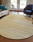 LOOMLAN Rugs Ayra Gold Washable Indoor-Outdoor Rug