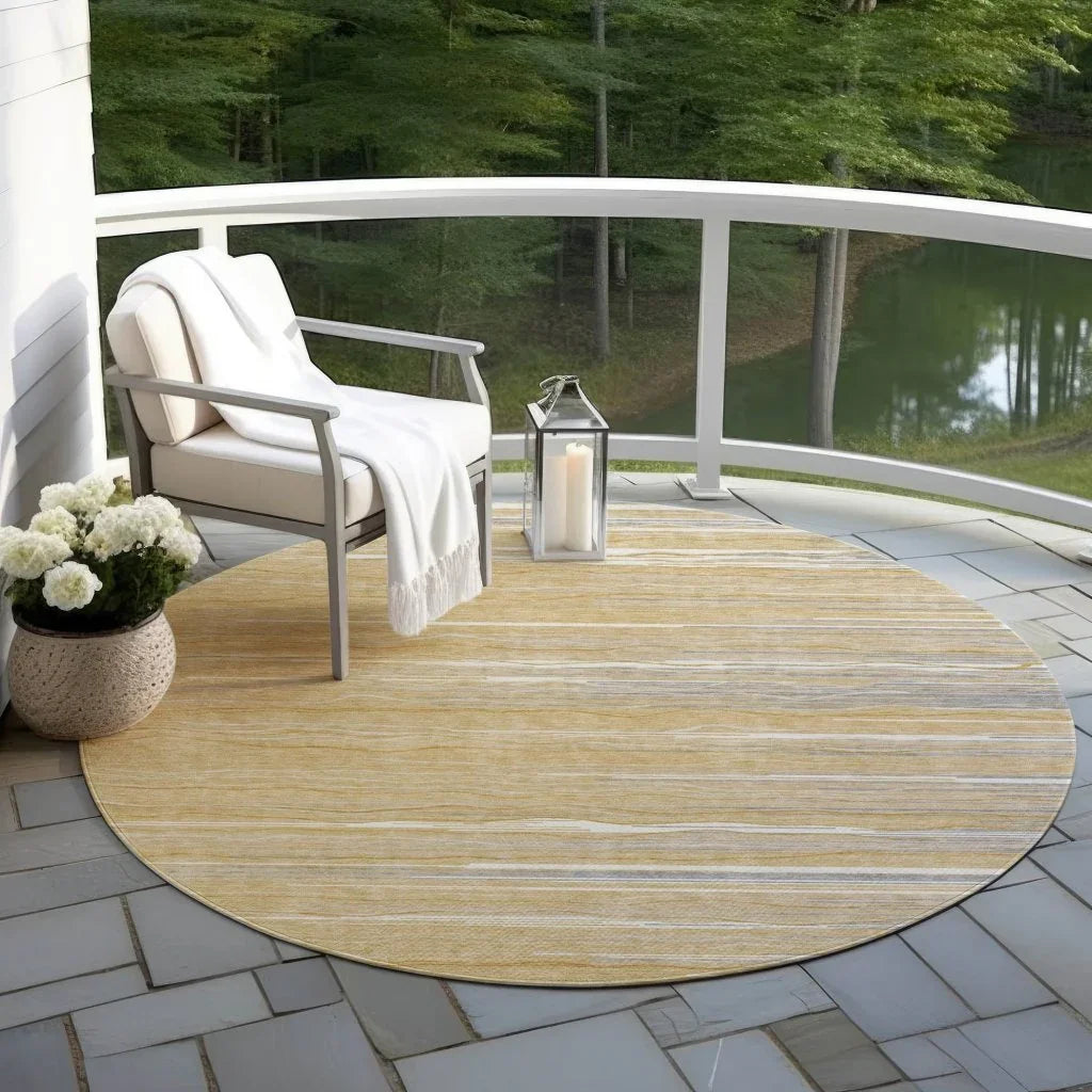 LOOMLAN Rugs Ayra Gold Washable Indoor-Outdoor Rug