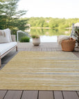 LOOMLAN Rugs Ayra Gold Washable Indoor-Outdoor Rug