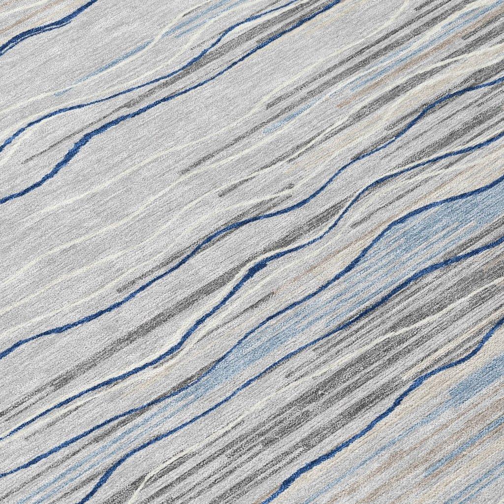 LOOMLAN Rugs Ayra Gray Washable Indoor-Outdoor Rug