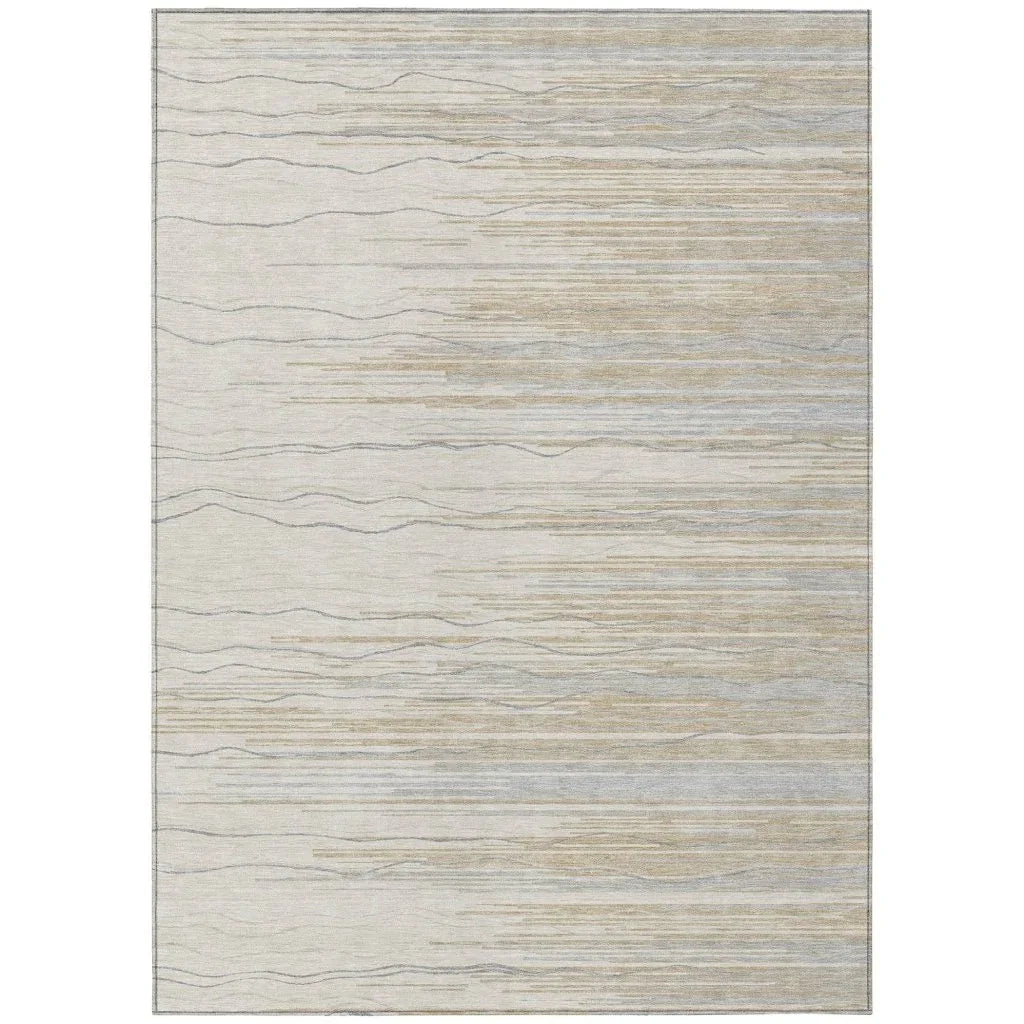 LOOMLAN Rugs Ayra Linen Washable Indoor-Outdoor Rug