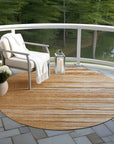 LOOMLAN Rugs Ayra Orange Washable Indoor-Outdoor Rug