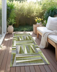 LOOMLAN Rugs Azura Green Washable Indoor-Outdoor Rug