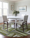 LOOMLAN Rugs Azura Green Washable Indoor-Outdoor Rug