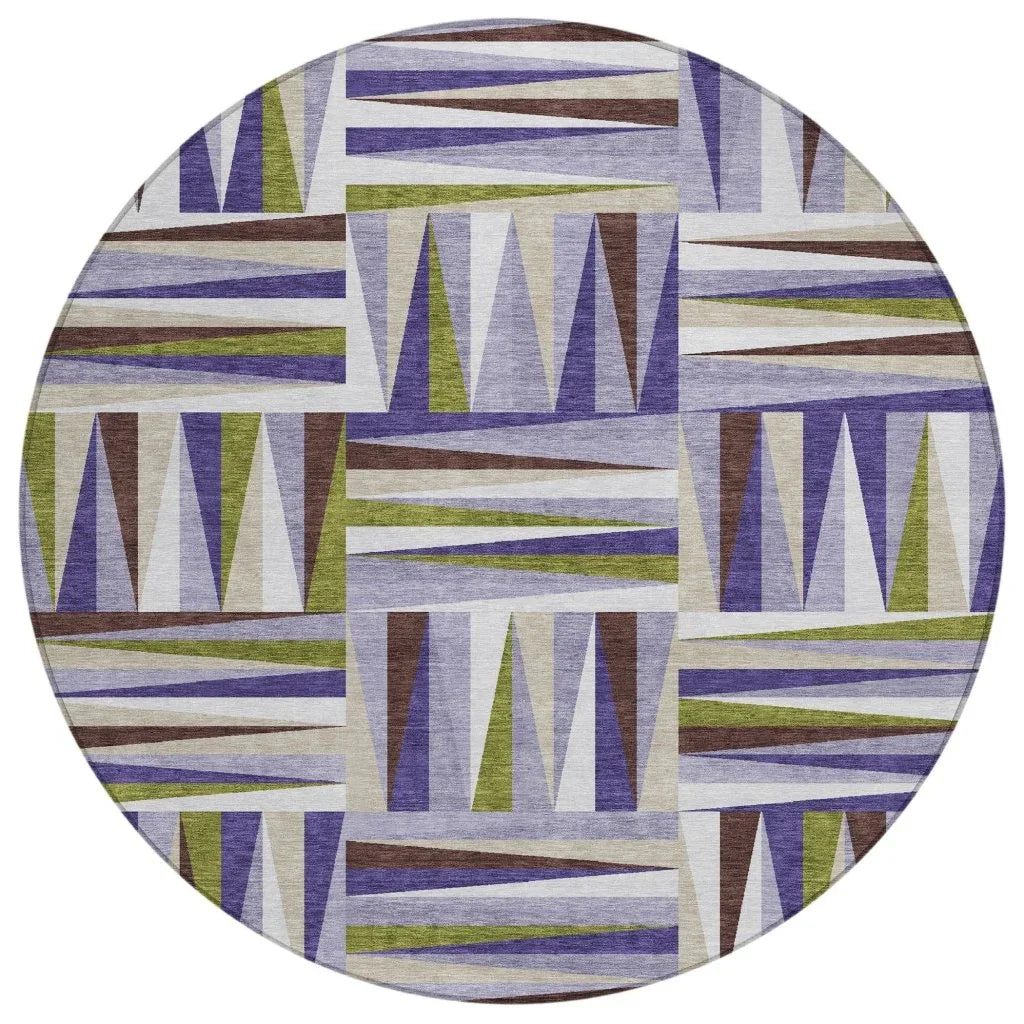 LOOMLAN Rugs Azura Lavender Washable Indoor-Outdoor Rug