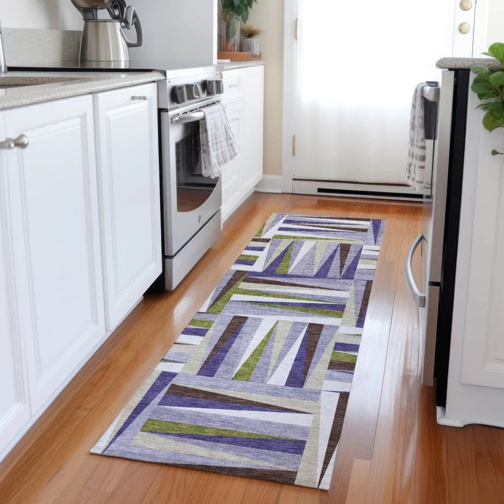 LOOMLAN Rugs Azura Lavender Washable Indoor-Outdoor Rug