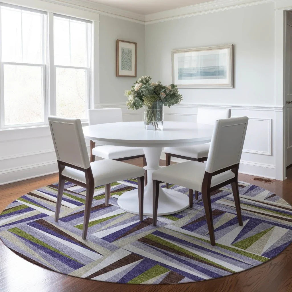 LOOMLAN Rugs Azura Lavender Washable Indoor-Outdoor Rug