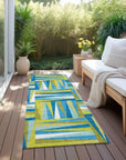 LOOMLAN Rugs Azura Teal Washable Indoor-Outdoor Rug