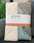 Muted Whispers Teal Washable Indoor-Outdoor Rug
