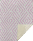 Geometric Pink Washable Indoor-Outdoor Rug