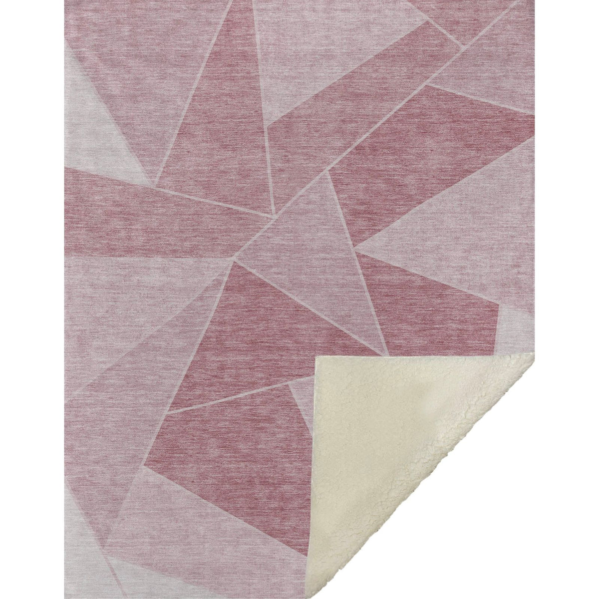 Gentle Waves Pink Washable Indoor-Outdoor Rug
