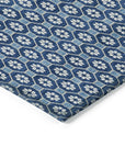 LOOMLAN Rugs Ballara Blue Washable Indoor-Outdoor Rug