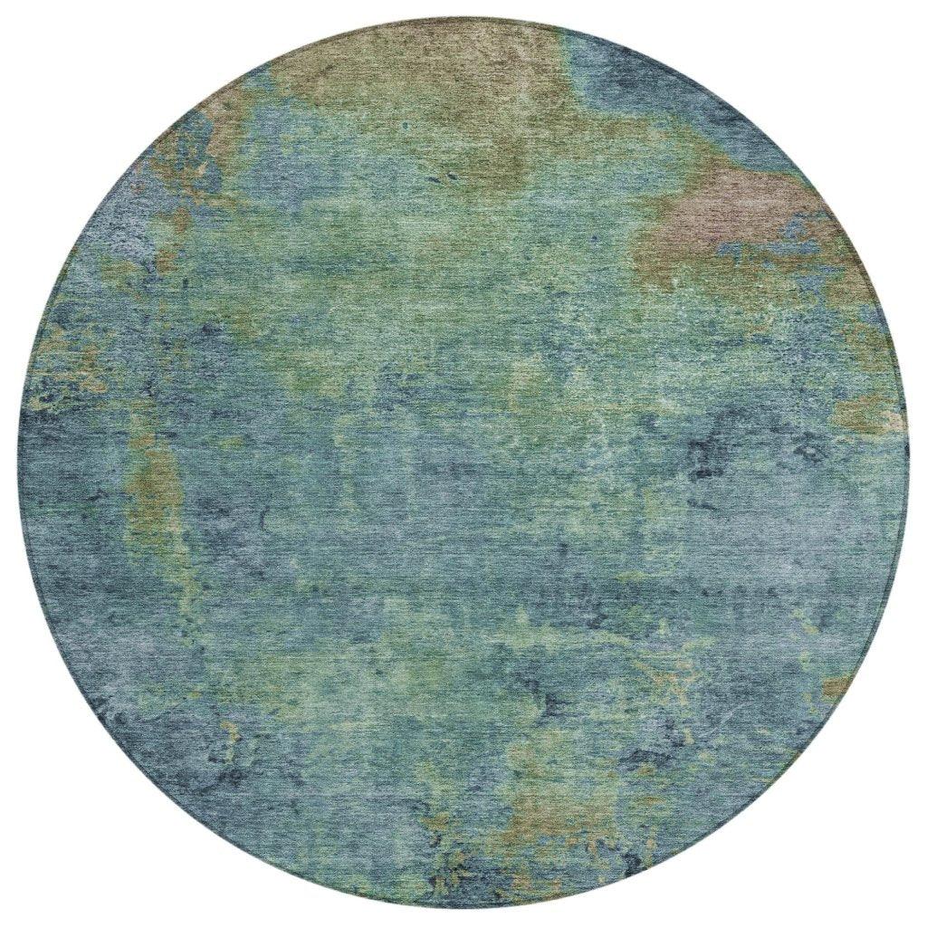 Barzane Blue Washable Indoor - Outdoor Rug - LOOMLAN - LOOMLAN Rugs - Outdoor Rugs