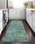 Barzane Blue Washable Indoor - Outdoor Rug - LOOMLAN - LOOMLAN Rugs - Outdoor Rugs
