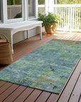 Barzane Blue Washable Indoor - Outdoor Rug - LOOMLAN - LOOMLAN Rugs - Outdoor Rugs