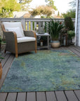 Barzane Blue Washable Indoor - Outdoor Rug - LOOMLAN - LOOMLAN Rugs - Outdoor Rugs