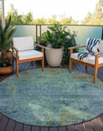Barzane Blue Washable Indoor - Outdoor Rug - LOOMLAN - LOOMLAN Rugs - Outdoor Rugs