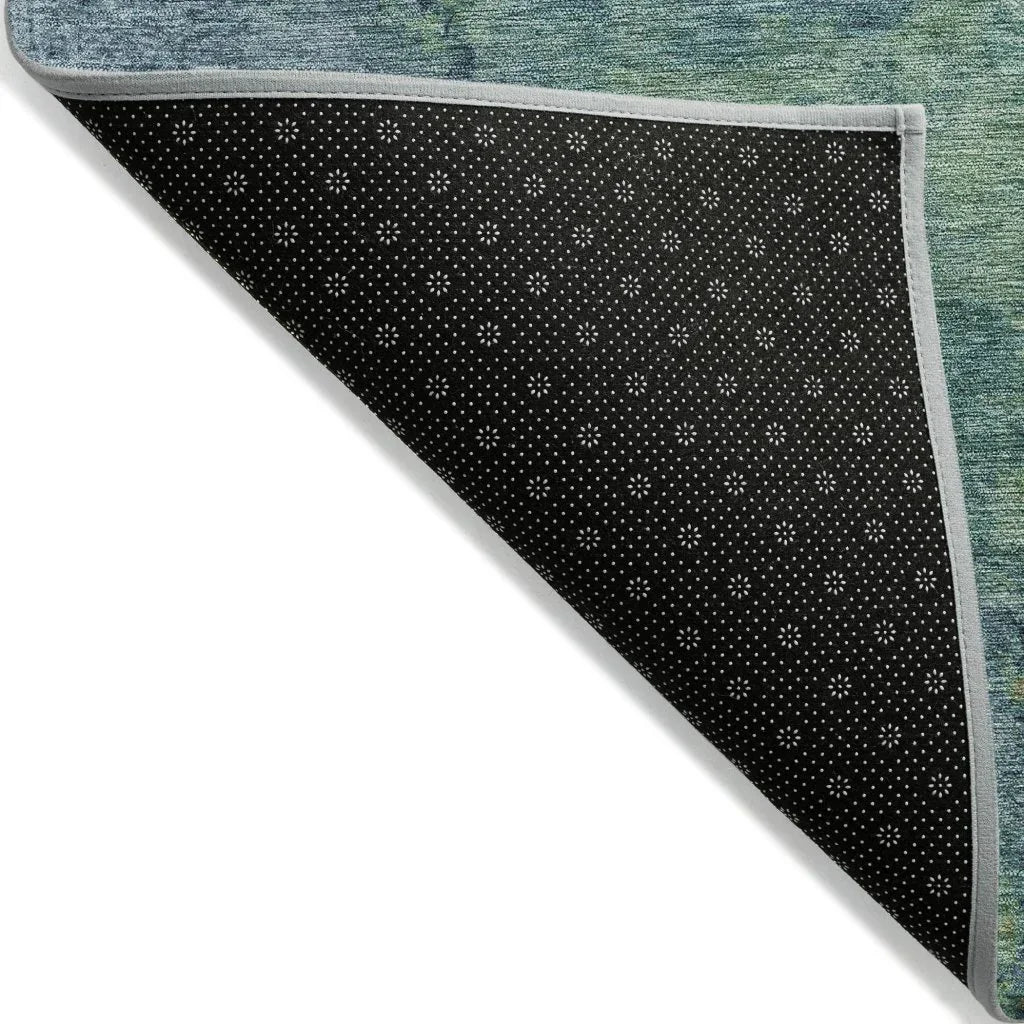Barzane Blue Washable Indoor - Outdoor Rug - LOOMLAN - LOOMLAN Rugs - Outdoor Rugs