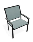 Bazza Dining Height Stacking Cafe Chair MGP Arm Accents - LOOMLAN - Telescope - Outdoor Accent Chairs