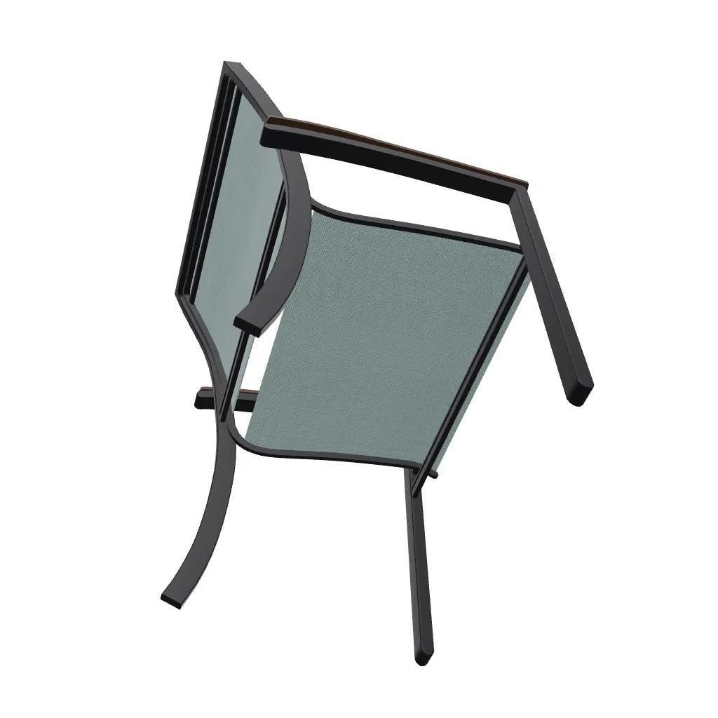 Bazza Dining Height Stacking Cafe Chair MGP Arm Accents - LOOMLAN - Telescope - Outdoor Accent Chairs
