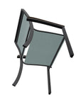 Bazza Dining Height Stacking Cafe Chair MGP Arm Accents - LOOMLAN - Telescope - Outdoor Accent Chairs